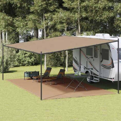 vidaXL Tappeto da Tenda 400x600 cm Grigio Talpa (1/5)