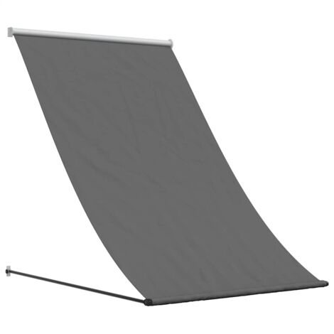 Tenda da Sole Retrattile Antracite 100x150 cm Tessuto e Acciaio vidaXL