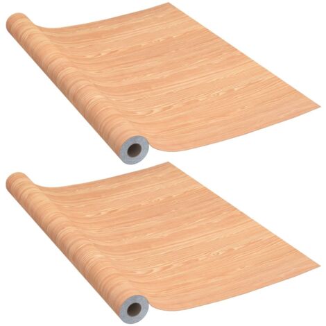 Pellicole Autoadesive per Porte 2 pz Ahorn 210x90cm PVC vidaXL