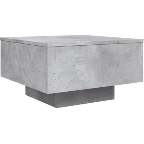 vidaXL Tavolino da Salotto Grigio Cemento 55x55x31cm Legno Multistrato