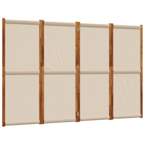 Divisorio a 4 Pannelli Tortora 280x180 cm vidaXL