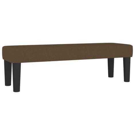 vidaXL Panca Marrone Scuro 100x30x30 cm in Tessuto