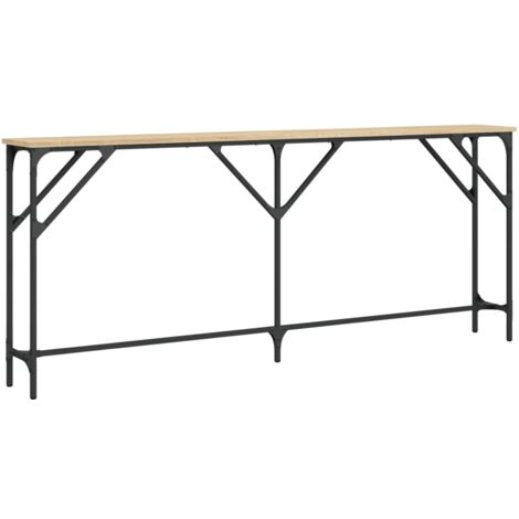 vidaXL Tavolo Consolle Rovere Sonoma 180x23x75 cm in Legno Multistrato