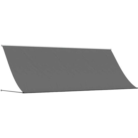 Tenda da Sole Retrattile Antracite 400x150 cm Tessuto e Acciaio vidaXL