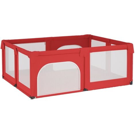 vidaXL Box per Bambini con 2 Porte Rosso in Tessuto Oxford