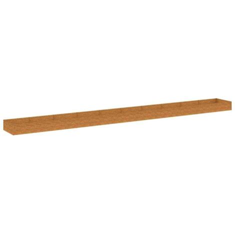 vidaXL Fioriera Rialzata da Giardino 960x100x36 cm in Acciaio Corten