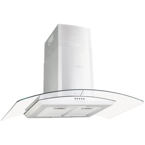 Cappa Aspirante a Muro 90 cm Acciaio Inossidabile 756 m³/h LED