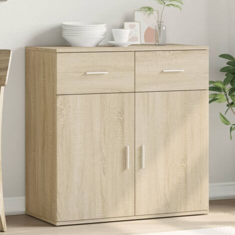 vidaXL Credenza Rovere Sonoma 79x38x80 cm in Legno Multistrato