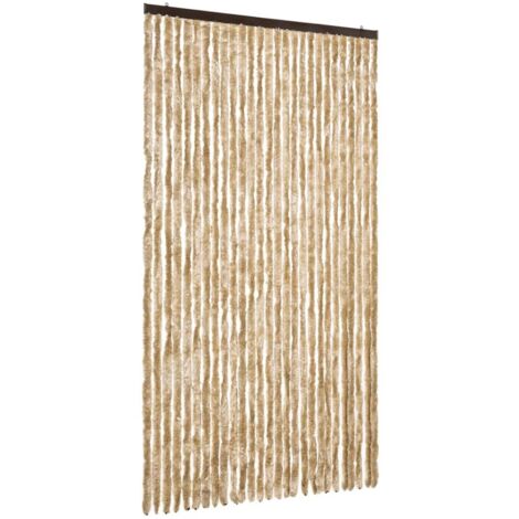 vidaXL Zanzariera Beige 118x220 cm Ciniglia