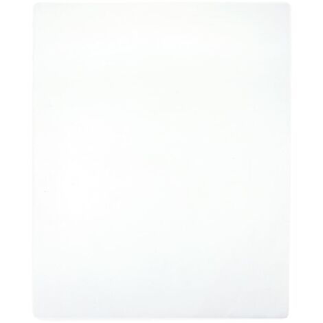 vidaXL Lenzuola con Angoli Jersey 2pz Bianche 100x200 cm Cotone