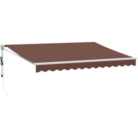 Tenda da Sole Retrattile Automatica Marrone 350x250 cm vidaXL