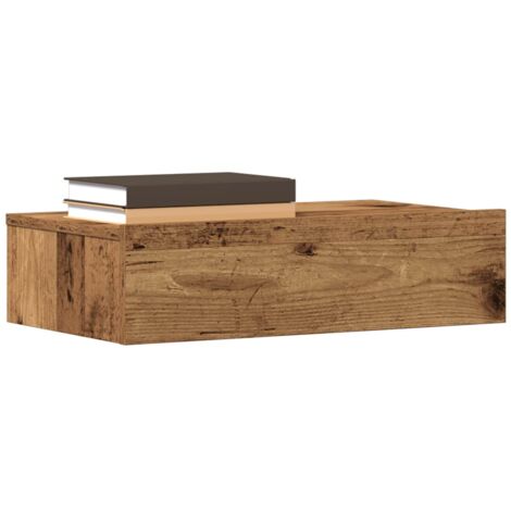 Comodino Legno Antico 60x35 cm in Legno Multistrato vidaXL