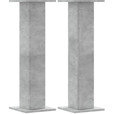 vidaXL Supporti per Piante 2 pz Grigio Cemento 30x30x95 cm Truciolato
