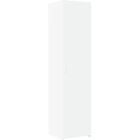 vidaXL Credenza Bianca 45x42,5x185 cm in Legno Multistrato