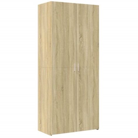 vidaXL Credenza Rovere Sonoma 80x42,5x185 cm in Legno Multistrato