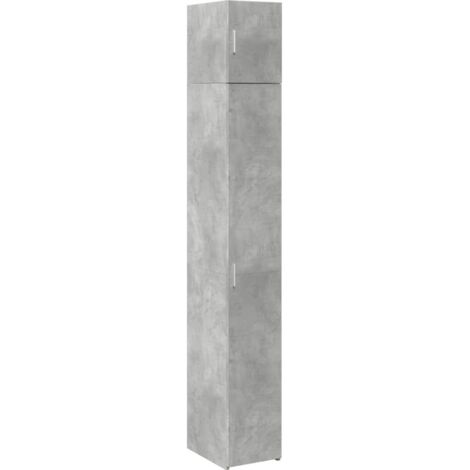vidaXL Mobile Sottile Grigio Cemento 30x42,5x225 cm in Truciolato
