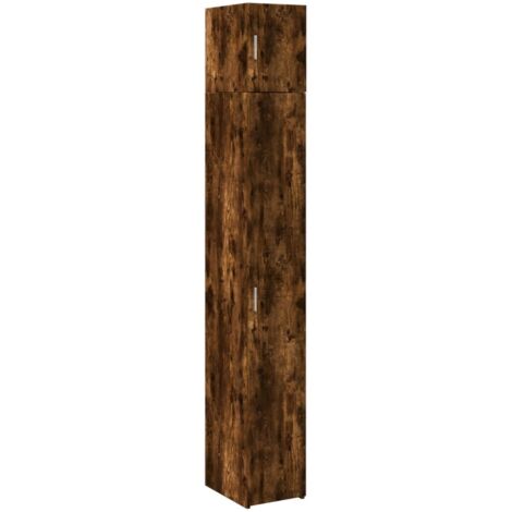 vidaXL Mobile Sottile Rovere Fumo 30x42,5x225 cm in Truciolato