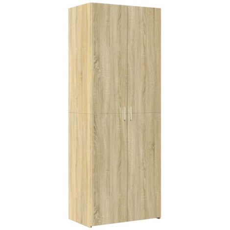 vidaXL Credenza Rovere Sonoma 70x42,5x185 cm in Legno Multistrato
