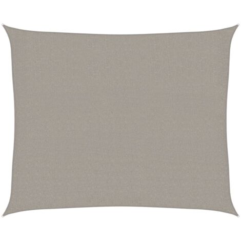 vidaXL Vela Parasole 160 g/m² Rettangolare Grigio Chiaro 2,5x3 m
