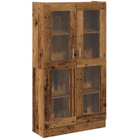 vidaXL Credenza Alta Legno Antico 82,5x30,5x150 cm in Truciolato