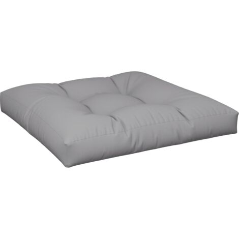 Cuscino per Pallet Grigio 70x70x12 cm in Tessuto vidaXL