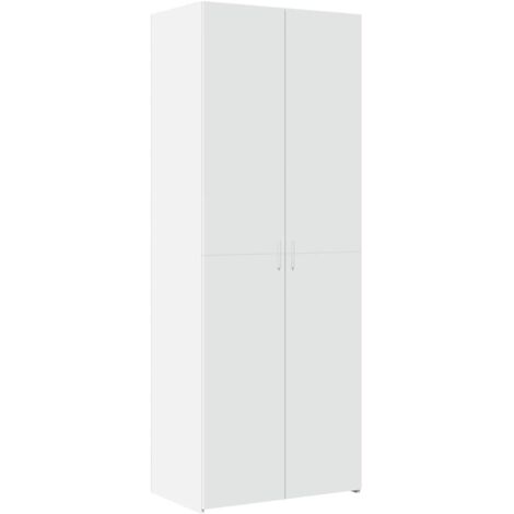 vidaXL Credenza Bianca 70x42,5x185 cm in Legno Multistrato