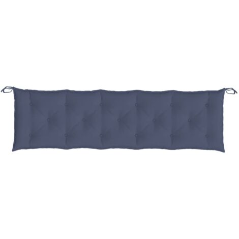 vidaXL Cuscino Panca Giardino Blu Marino 180x50x7 cm in Tessuto Oxford