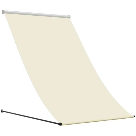 vidaXL Tenda da Sole Retrattile Crema 100x150 cm in Tessuto e