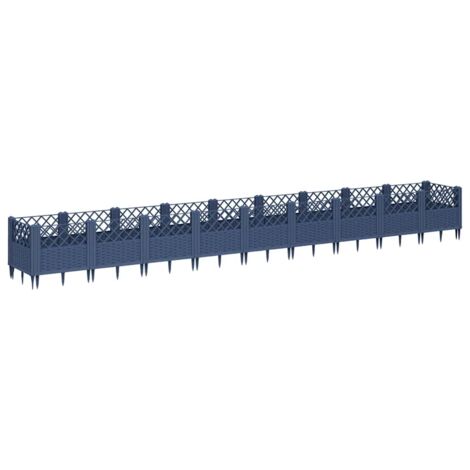 Gecheer Fioriera da Giardino in Massello Abete con Fodera 120x45x25cm, Letto Rialzato per Orto, Aiuola da Esterno Grande L364286