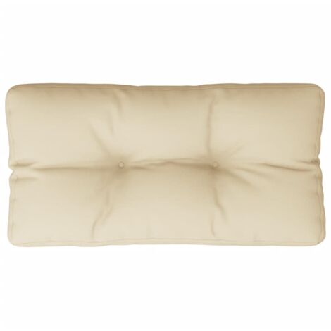 Cuscino per Pallet Beige 70x40x12 cm in Tessuto vidaXL