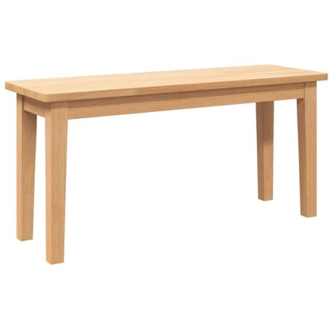 vidaXL Panca 90 cm in Legno Massello di Hevea