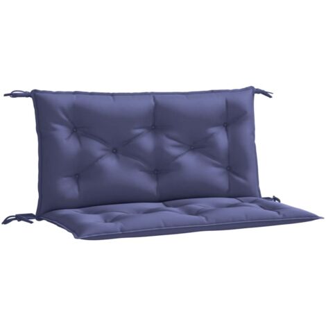 vidaXL Cuscini per Panca 2 pz Blu Marino 100x50x7 cm in Tessuto Oxford