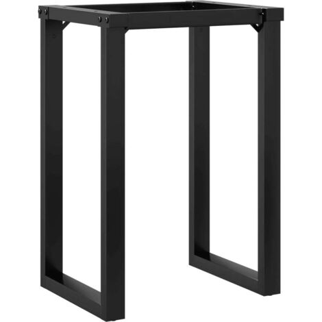 vidaXL Telaio Gambe a O per Tavolo da Pranzo 60x40x73 cm in Acciaio