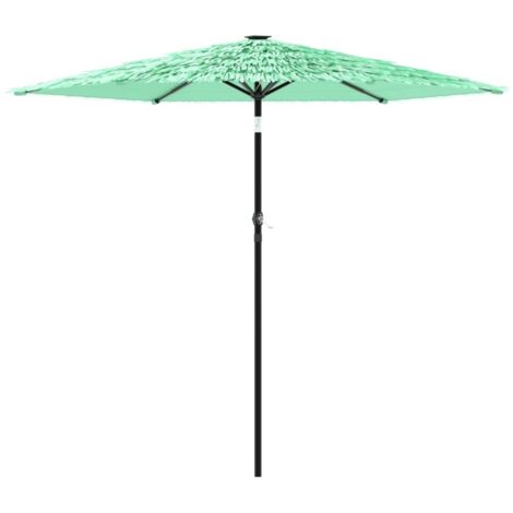 vidaXL Ombrellone Giardino con Palo in Acciaio Verde 223x223x213 cm (1/5)