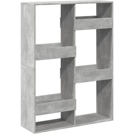 vidaXL Divisorio Grigio Cemento 100x33x135 cm in Truciolato