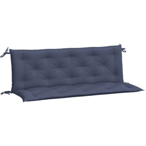 vidaXL Cuscini per Panca 2 pz Blu Marino 150x50x7 cm in Tessuto Oxford