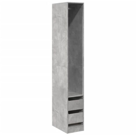 Armadio Grigio Cemento 30x50x200 cm in Legno Multistrato vidaXL (1/5)