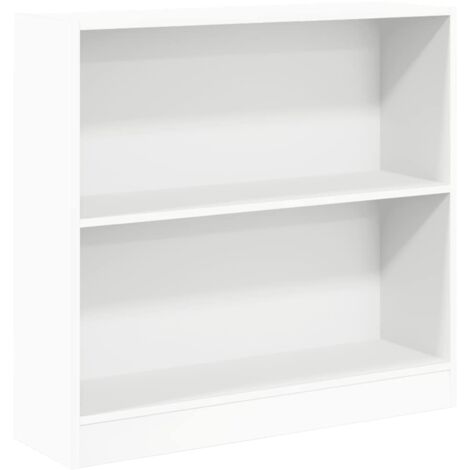 vidaXL Libreria Bianca 80x24x75 cm in Legno Multistrato