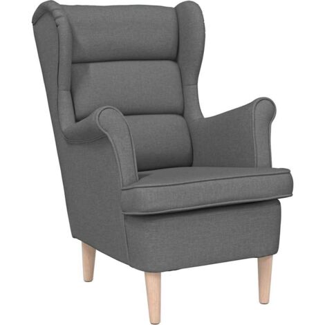 vidaXL Poltrona Grigio Scuro 74x84x100 cm in Tessuto