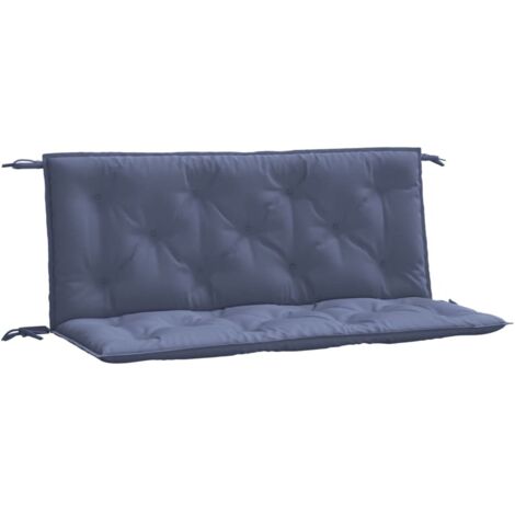 vidaXL Cuscini per Panca 2 pz Blu Marino 120x50x7cm in Tessuto Oxford