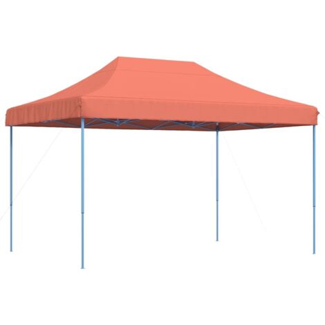 vidaXL Tenda da Festa Pieghevole Pop-Up Terracotta 410x279x315 cm