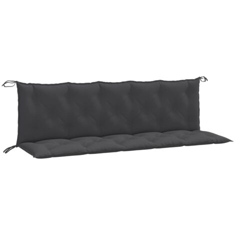 vidaXL Cuscini Panca Giardino 2pz Antracite Mélange 180x50x7cm Tessuto
