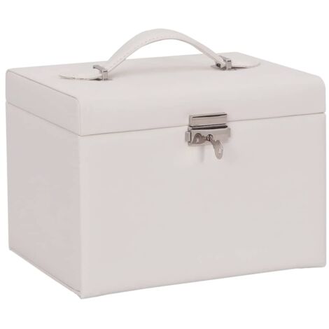 vidaXL Portagioie a 4 Strati con Specchio Bloccabile 22,5x17,5x16,5 cm