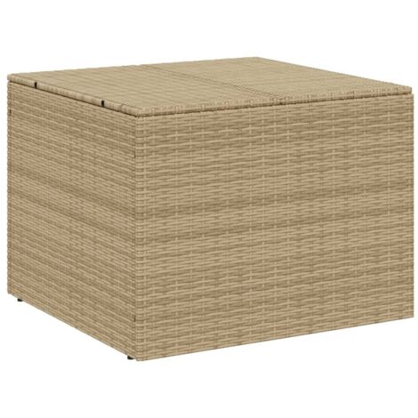 vidaXL Contenitore da Giardino Beige Misto 291L in Polyrattan