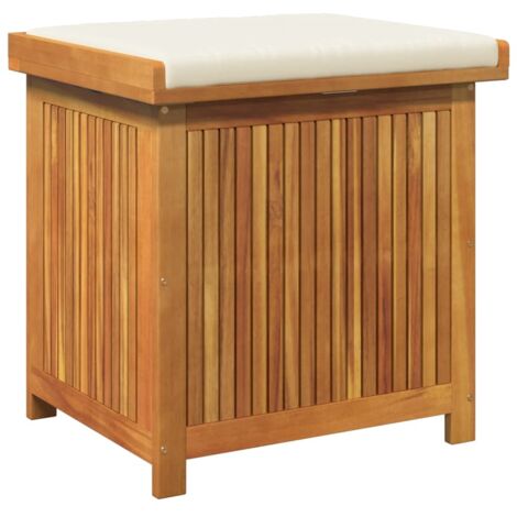 vidaXL Scatola Cuscini da Esterno 60x50x61 cm Legno Massello Acacia