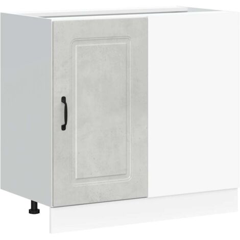 vidaXL Base da Cucina Kalmar Grigio Cemento in Legno Multistrato
