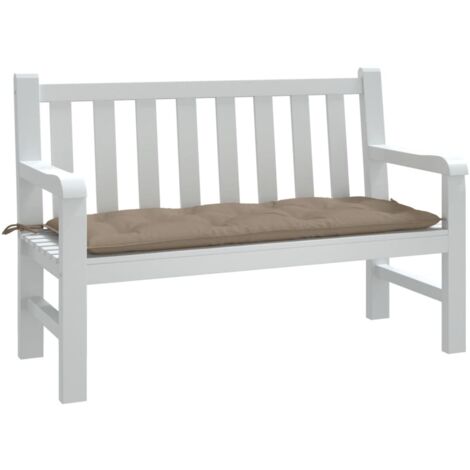 vidaXL Cuscino per Panca Tortora 120x50x7 cm in Tessuto Oxford