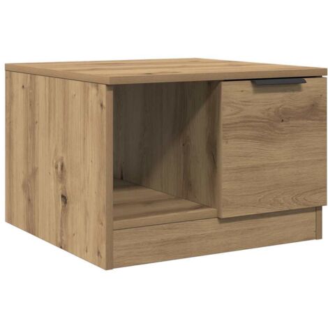 vidaXL Tavolino da Salotto Rovere Artigianale 50x50x36 cm Truciolato