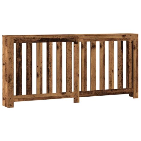 vidaXL Copertura Termosifone Legno Antico 175x20x82 cm in Multistrato