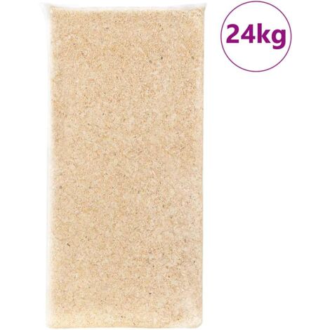 vidaXL Trucioli di Legno per Lettiere per Animali Legno Tenero 24 kg